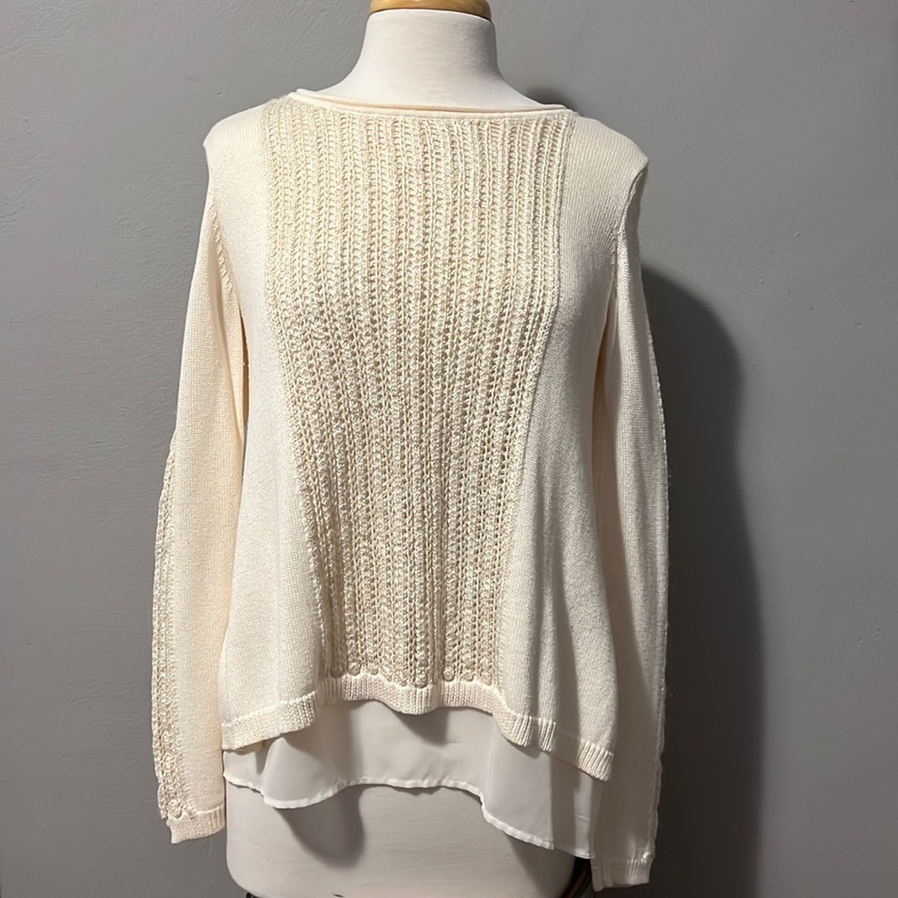 Beautiful cream and gold sweater